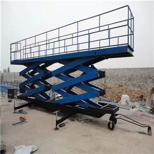 剪叉式升降貨梯